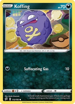 Koffing 112/192 - SWSH02 Rebel Clash Reverse Holofoil-1