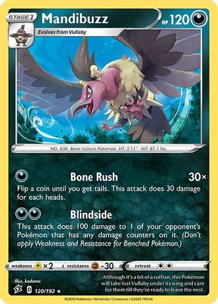 Mandibuzz 120/192 - SWSH02 Rebel Clash-1