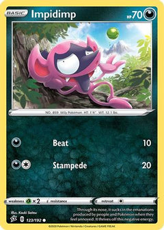 Impidimp 123/192 - SWSH02 Rebel Clash Reverse Holofoil-1