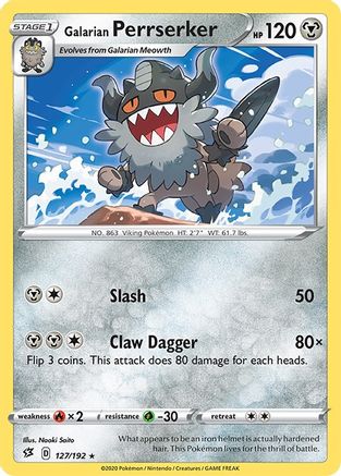 Galarian Perrserker 127/192 - SWSH02 Rebel Clash-1
