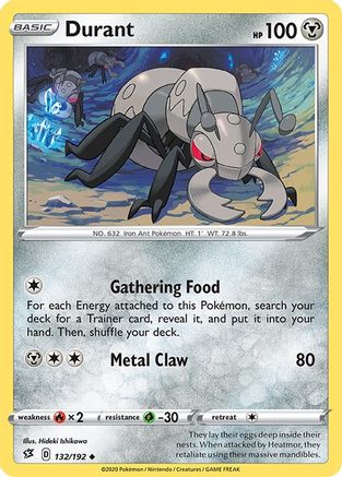 Durant 132/192 - SWSH02 Rebel Clash-1