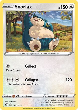 Snorlax 141/192 - SWSH02 Rebel Clash Reverse Holofoil-1