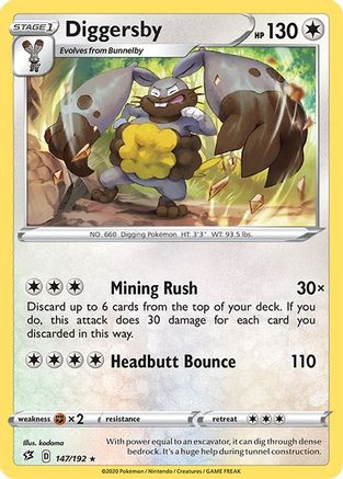 Diggersby/192 - SWSH02 Rebel Clash Reverse Holofoil-1