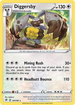 Diggersby/192 - SWSH02 Rebel Clash Reverse Holofoil-1
