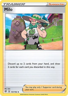 Milo 161/192 - SWSH02 Rebel Clash Reverse Holofoil-1