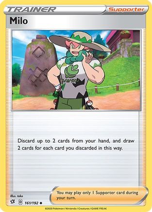 Milo 161/192 - SWSH02 Rebel Clash Reverse Holofoil-1