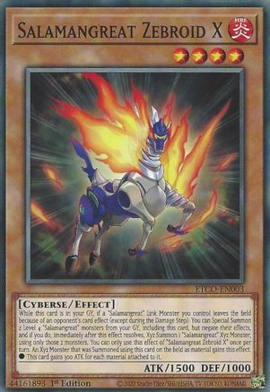 Salamangreat Zebroid X (ETCO-EN003) - Eternity Code 1st Edition-1