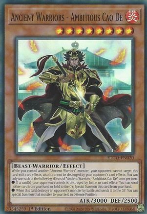 Ancient Warriors - Ambitious Cao De (ETCO-EN020) - Eternity Code 1st Edition-1