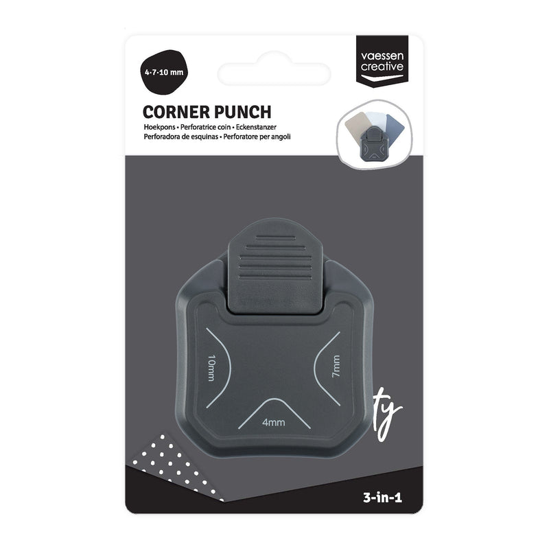 Vaessen Creative • 3-in-1 Corner Punch 4-7-10mm Graphite-1