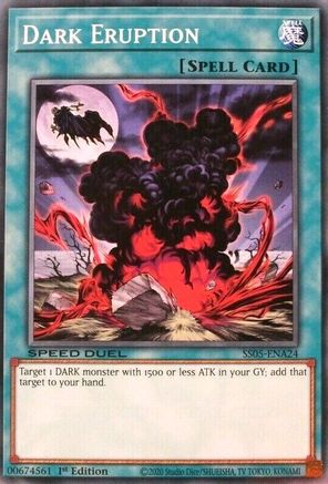 Dark Eruption (SS05-ENA24) - Speed Duel Decks: Twisted Nightmares 1st Edition-1