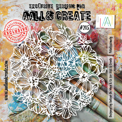 AALL and Create #215 - 6"x6" Stencil - Petalissomely-1