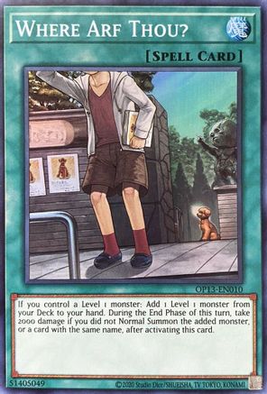 Where Arf Thou? (OP13-EN010) - OTS Tournament Pack 13 Unlimited-1