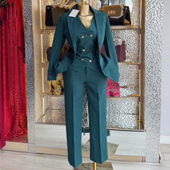 Spring Elegant Women's Solid-Color Three-Piece Set-12