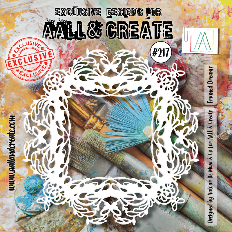 AALL and Create #217 - 6"x6" Stencil - Framed Dreams-1