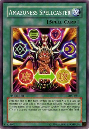 Amazoness Spellcaster (MFC-084) - Magician's Force 1st Edition-1