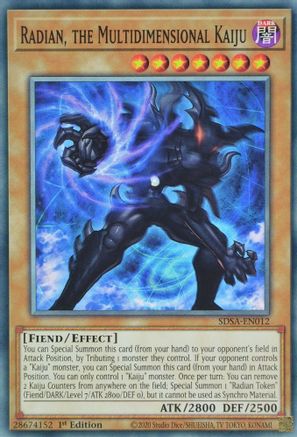 Radian, the Multidimensional Kaiju (SDSA-EN012) - Structure Deck: Sacred Beasts 1st Edition-1