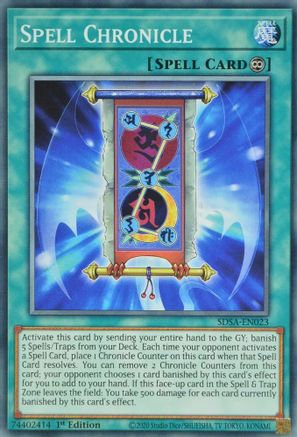 Spell Chronicle (SDSA-EN023) - Structure Deck: Sacred Beasts 1st Edition-1
