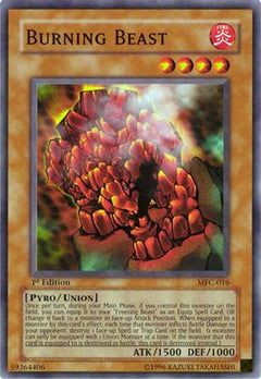Burning Beast (MFC-016) - Magician's Force 1st Edition-1