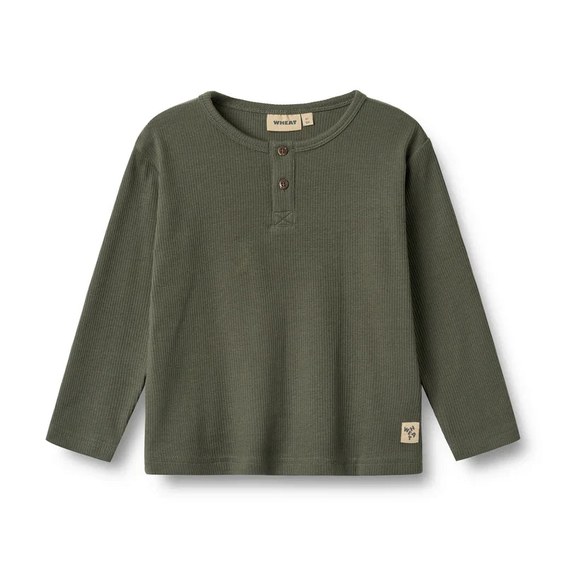 Long Sleeve Morris T | Winter Forest | Wheat Kids-1