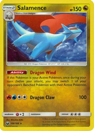 Salamence - 106/168 (Cosmos Holo) 106 - Miscellaneous Cards & Products Holofoil-1