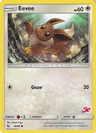 Eevee - 49/68 (#36 Charizard Stamped) 49 - Battle Academy-1