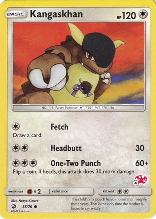 Kangaskhan - 55/70 (#4 Charizard Stamped) - Battle Academy-1