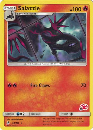 Salazzle - 34/236 (#23 Charizard Stamped) - Battle Academy-1