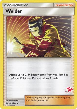 Welder - 189/214 (#25 Charizard Stamped) - Battle Academy-1