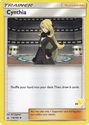 Cynthia - 119/156 (#24 Pikachu Stamped) - Battle Academy-1