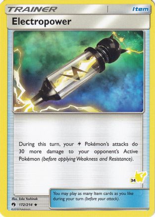 Electropower - 172/214 (#34 Pikachu Stamped) - Battle Academy-1