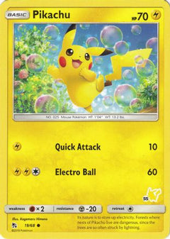 Pikachu - 19/68 (#55 Pikachu Stamped) 19 - Battle Academy-1