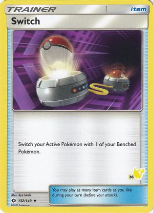 Switch - 132/149 (#36 Pikachu Stamped) - Battle Academy-1