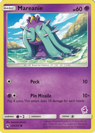 Mareanie - 105/214 (Mewtwo Stamped) 105 - Battle Academy-1