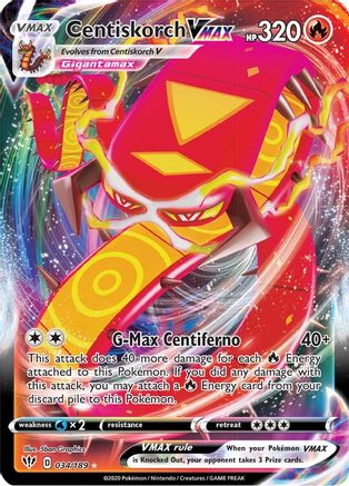 Centiskorch VMAX 34/189 - SWSH03 Darkness Ablaze Holofoil-1