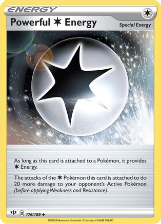 Powerful C Energy 176/189 - SWSH03 Darkness Ablaze Reverse Holofoil-1