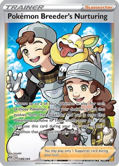 Pokemon Breeder's Nurturing (Full Art) 188/189 - SWSH03 Darkness Ablaze Holofoil-1