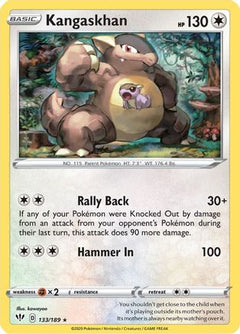 Kangaskhan 133/189 - SWSH03 Darkness Ablaze Reverse Holofoil-1