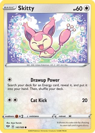 Skitty 141/189 - SWSH03 Darkness Ablaze-1