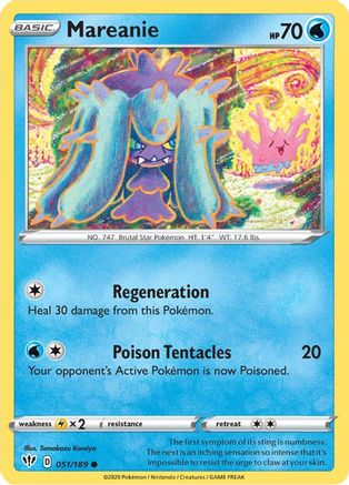 Mareanie 51/189 - SWSH03 Darkness Ablaze-1