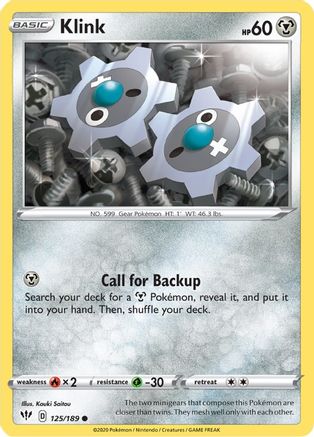 Klink 125/189 - SWSH03 Darkness Ablaze Reverse Holofoil-1