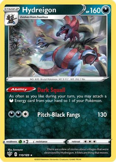 Hydreigon 110/189 - SWSH03 Darkness Ablaze-1