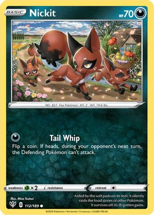 Nickit 112/189 - SWSH03 Darkness Ablaze-1