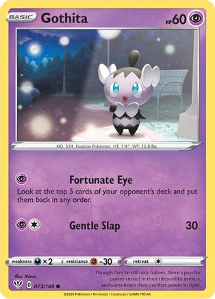 Gothita 73/189 - SWSH03 Darkness Ablaze Reverse Holofoil-1