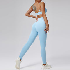 Women’s High-Waisted Quick-Dry Running Set – Two-Piece Sports & Workout Outfit-3