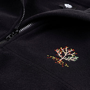 Magenta 'Spot Hunter' Fleece Vest - Black-2