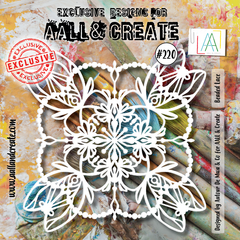 AALL and Create #220 - 6"x6" Stencil - Beaded Lace-1
