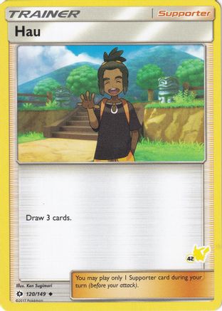 Hau - 120/149 (#42 Pikachu Stamped) - Battle Academy-1
