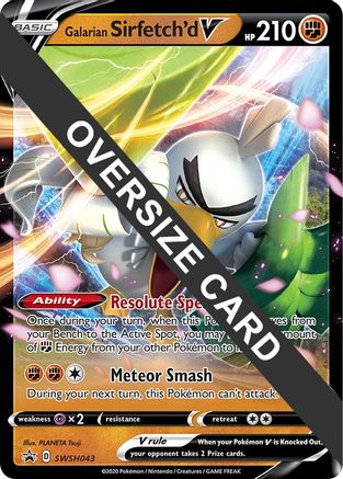 Galarian Sirfetch'd V - SWSH043 - Jumbo Cards Holofoil-1