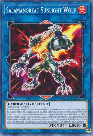 Salamangreat Sunlight Wolf (MP20-EN020) - 2020 Tin of Lost Memories 1st Edition