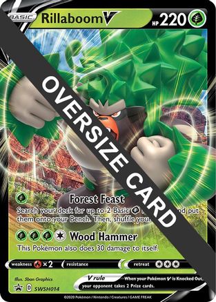 Rillaboom V - SWSH014 - Jumbo Cards Holofoil-1